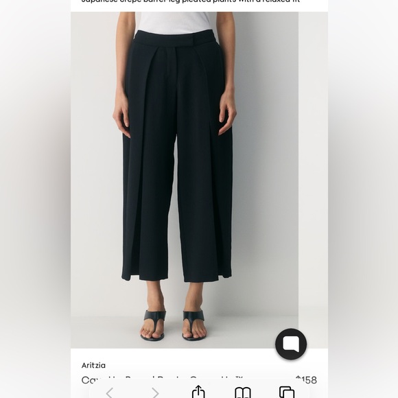 ISO: Aritzia Cavetto Barrel Pant White Wide-Leg Pants - Picture 2 of 4